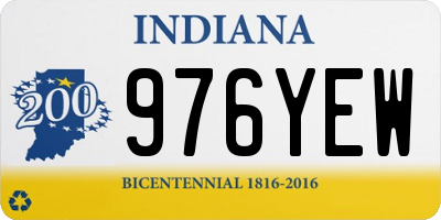 IN license plate 976YEW