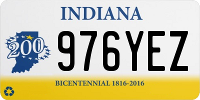 IN license plate 976YEZ