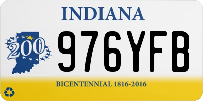 IN license plate 976YFB