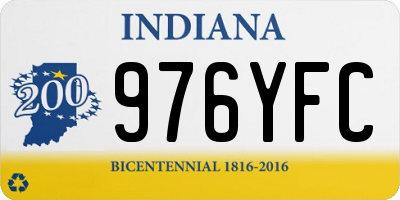 IN license plate 976YFC