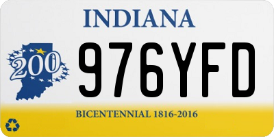 IN license plate 976YFD