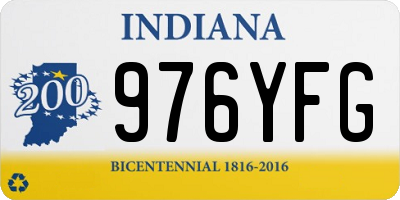 IN license plate 976YFG