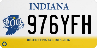 IN license plate 976YFH