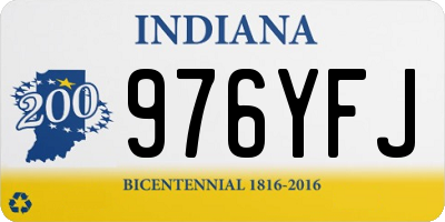 IN license plate 976YFJ