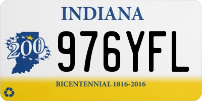 IN license plate 976YFL