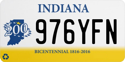IN license plate 976YFN