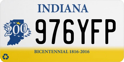 IN license plate 976YFP