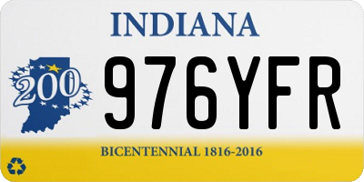 IN license plate 976YFR