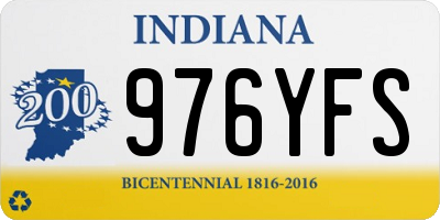 IN license plate 976YFS