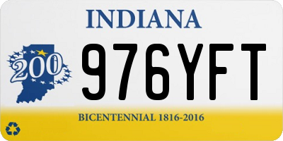 IN license plate 976YFT