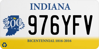 IN license plate 976YFV