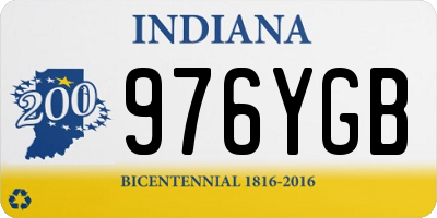 IN license plate 976YGB