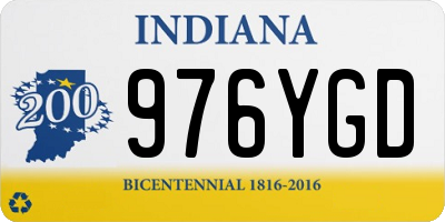 IN license plate 976YGD