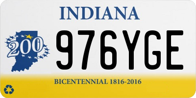 IN license plate 976YGE