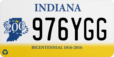 IN license plate 976YGG