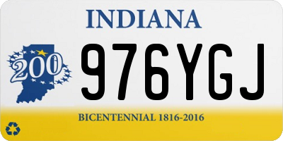 IN license plate 976YGJ
