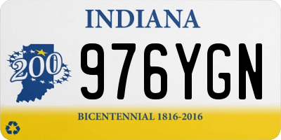 IN license plate 976YGN