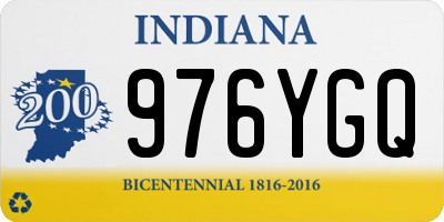 IN license plate 976YGQ