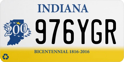 IN license plate 976YGR