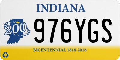 IN license plate 976YGS