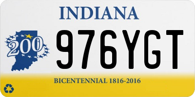 IN license plate 976YGT