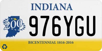 IN license plate 976YGU