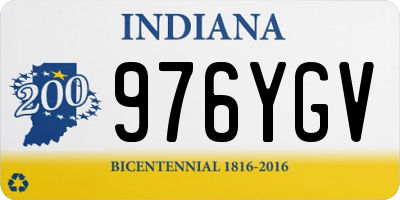IN license plate 976YGV
