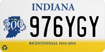 IN license plate 976YGY