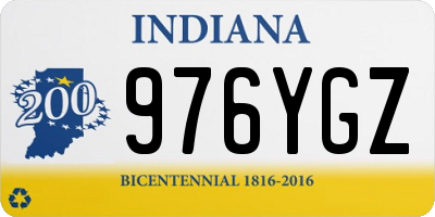IN license plate 976YGZ