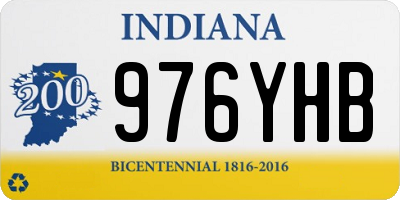 IN license plate 976YHB
