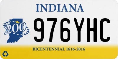 IN license plate 976YHC