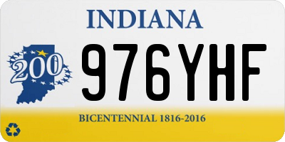 IN license plate 976YHF