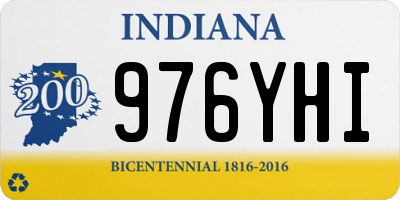 IN license plate 976YHI
