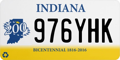 IN license plate 976YHK