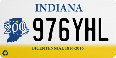 IN license plate 976YHL