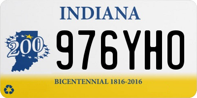 IN license plate 976YHO