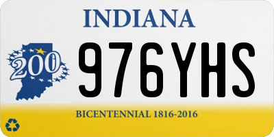 IN license plate 976YHS