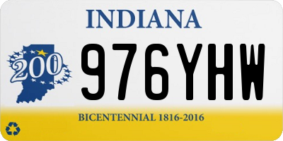 IN license plate 976YHW