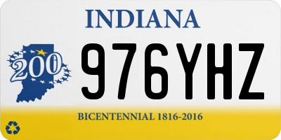 IN license plate 976YHZ