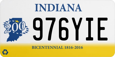 IN license plate 976YIE