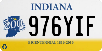 IN license plate 976YIF
