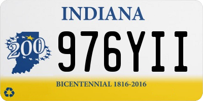 IN license plate 976YII