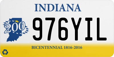 IN license plate 976YIL
