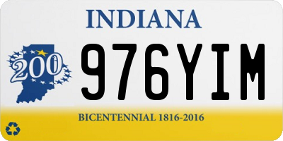 IN license plate 976YIM