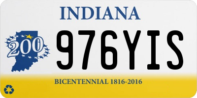 IN license plate 976YIS