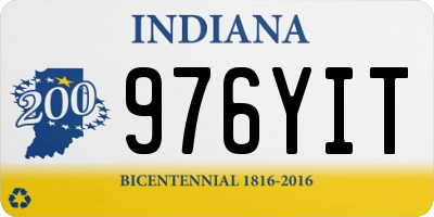 IN license plate 976YIT
