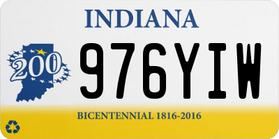 IN license plate 976YIW