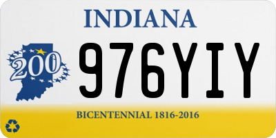 IN license plate 976YIY