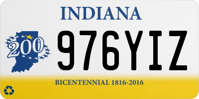 IN license plate 976YIZ