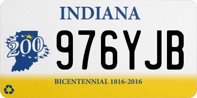 IN license plate 976YJB
